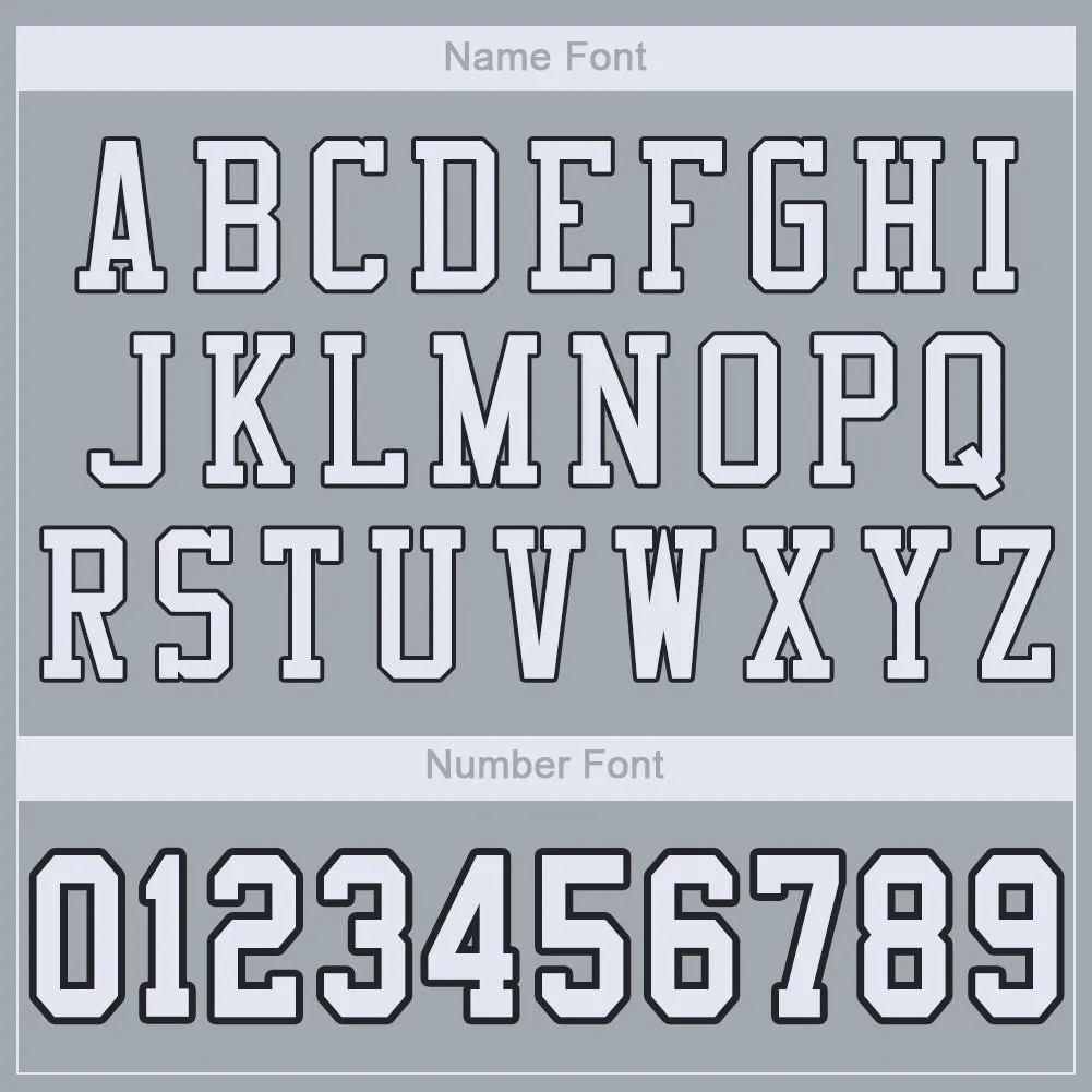 Custom Silver White-Black Mesh Authentic Football Jersey