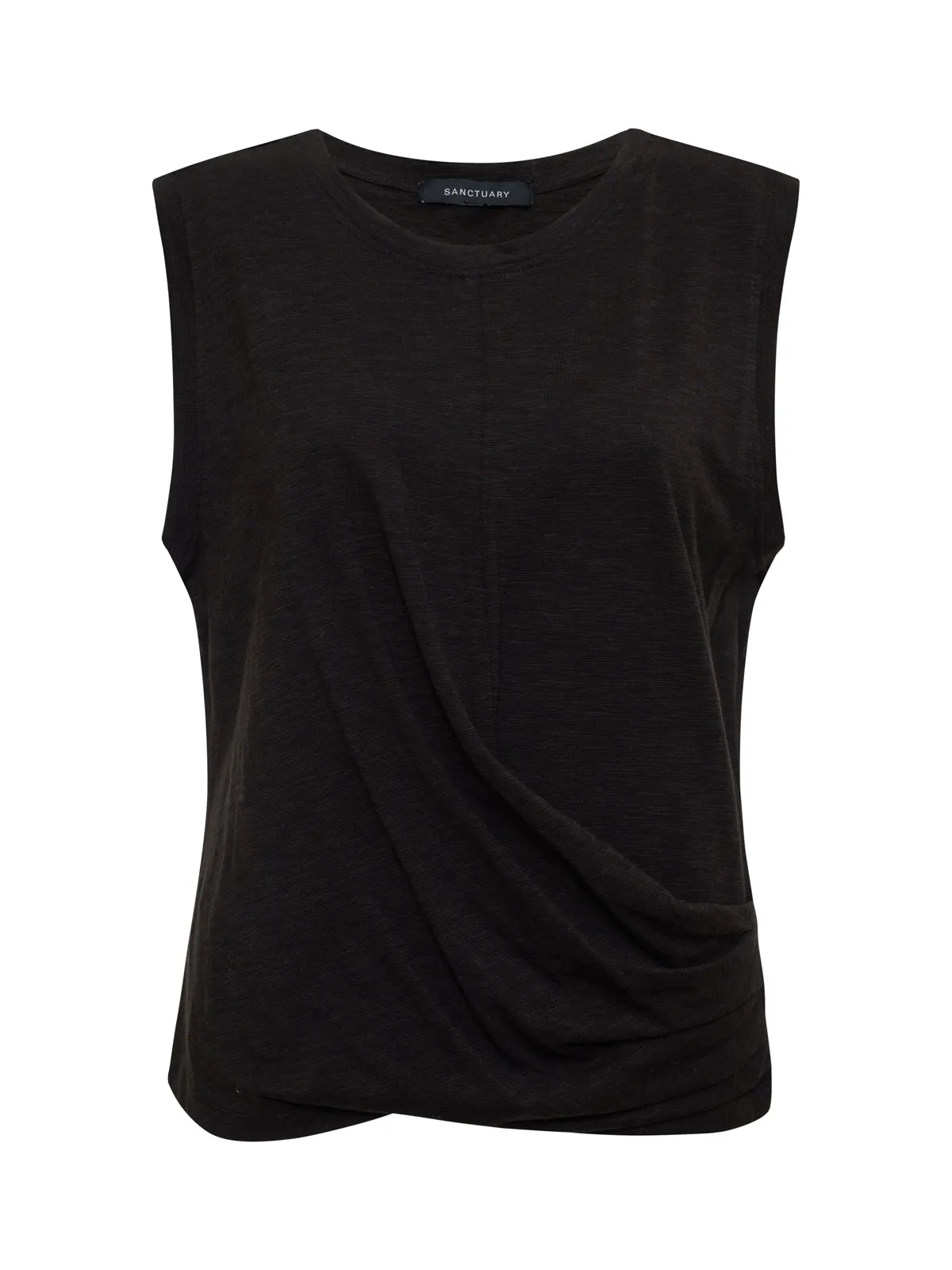 Draped Tank Black