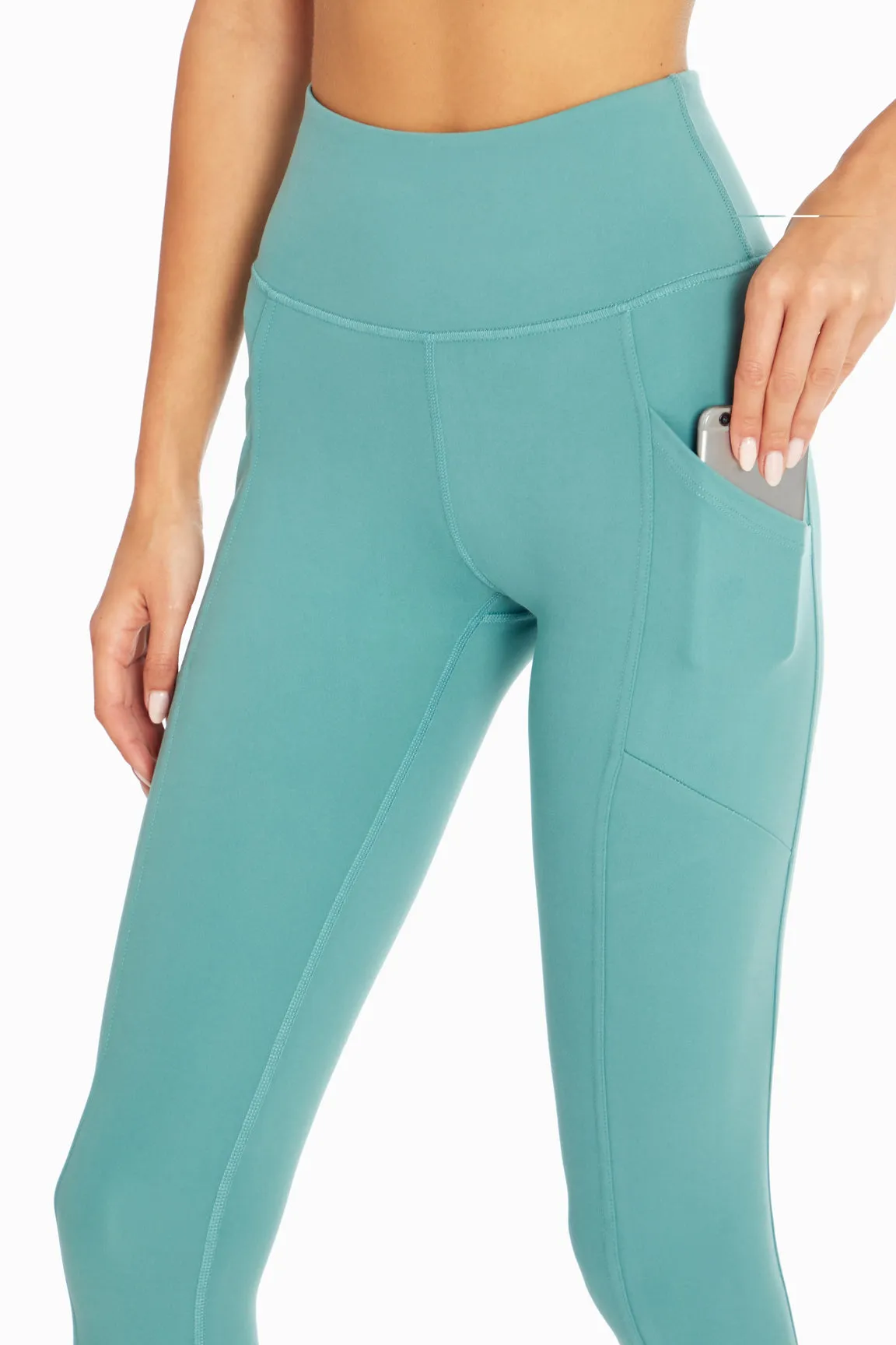 Drew Side Pocket Tummy Control Mid Calf Capri