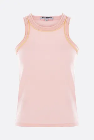 foamy edge tank top in rib jersey