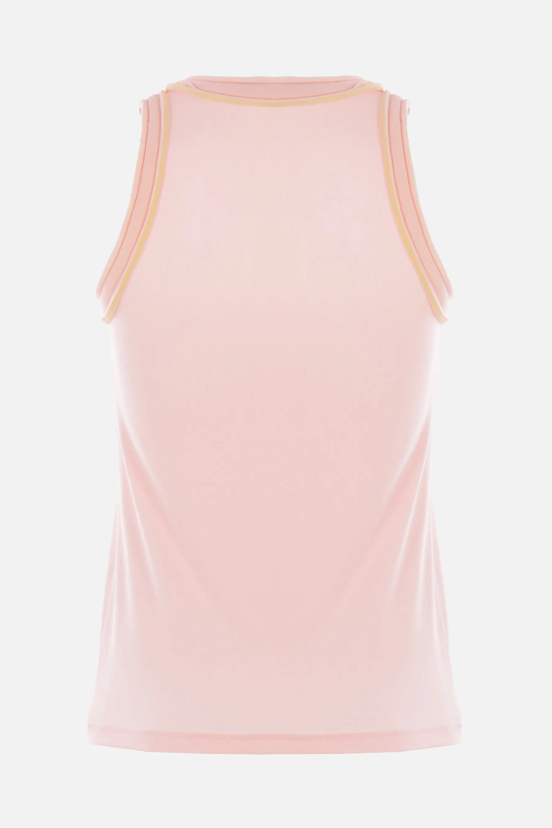 foamy edge tank top in rib jersey