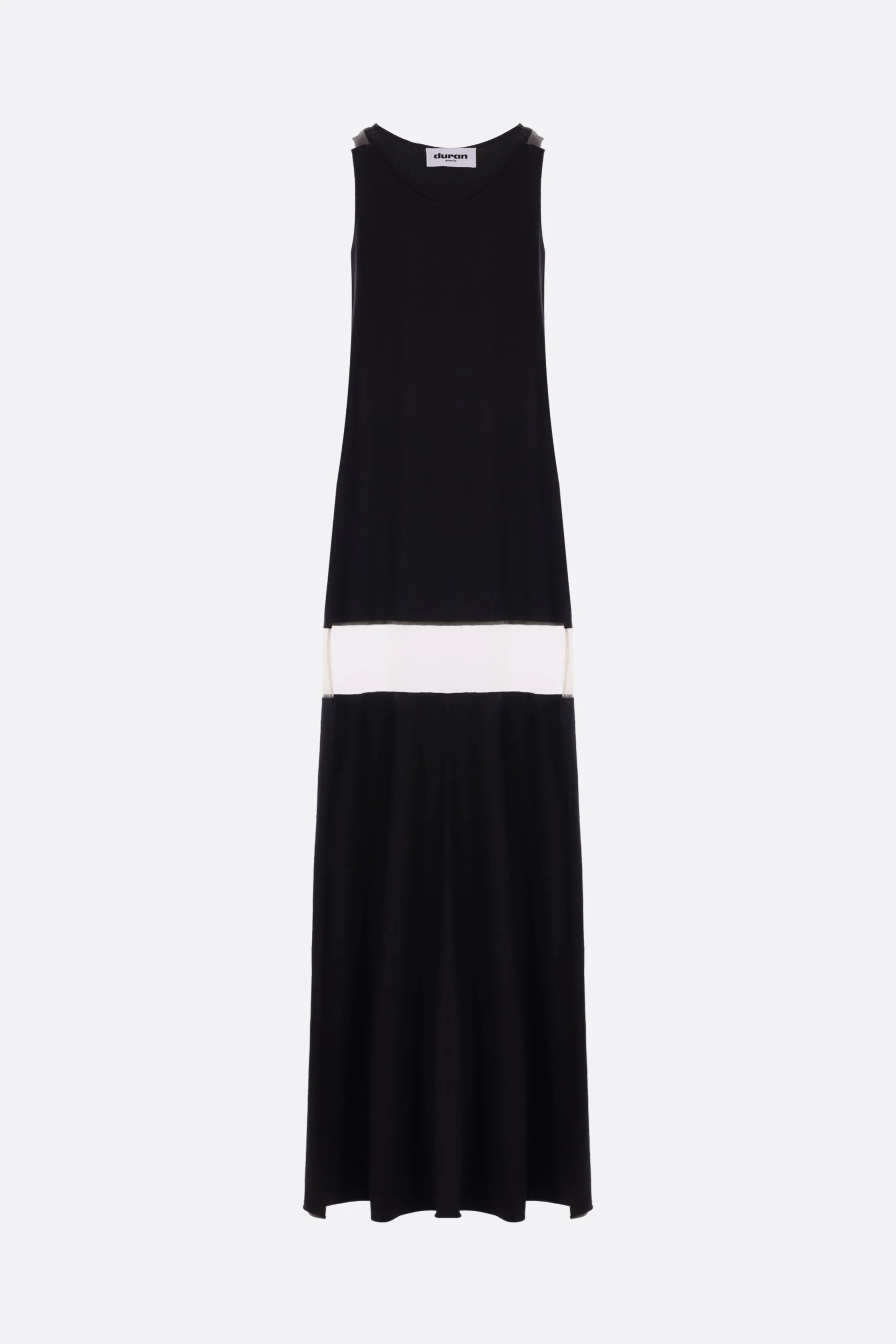 jersey and mesh tank dress