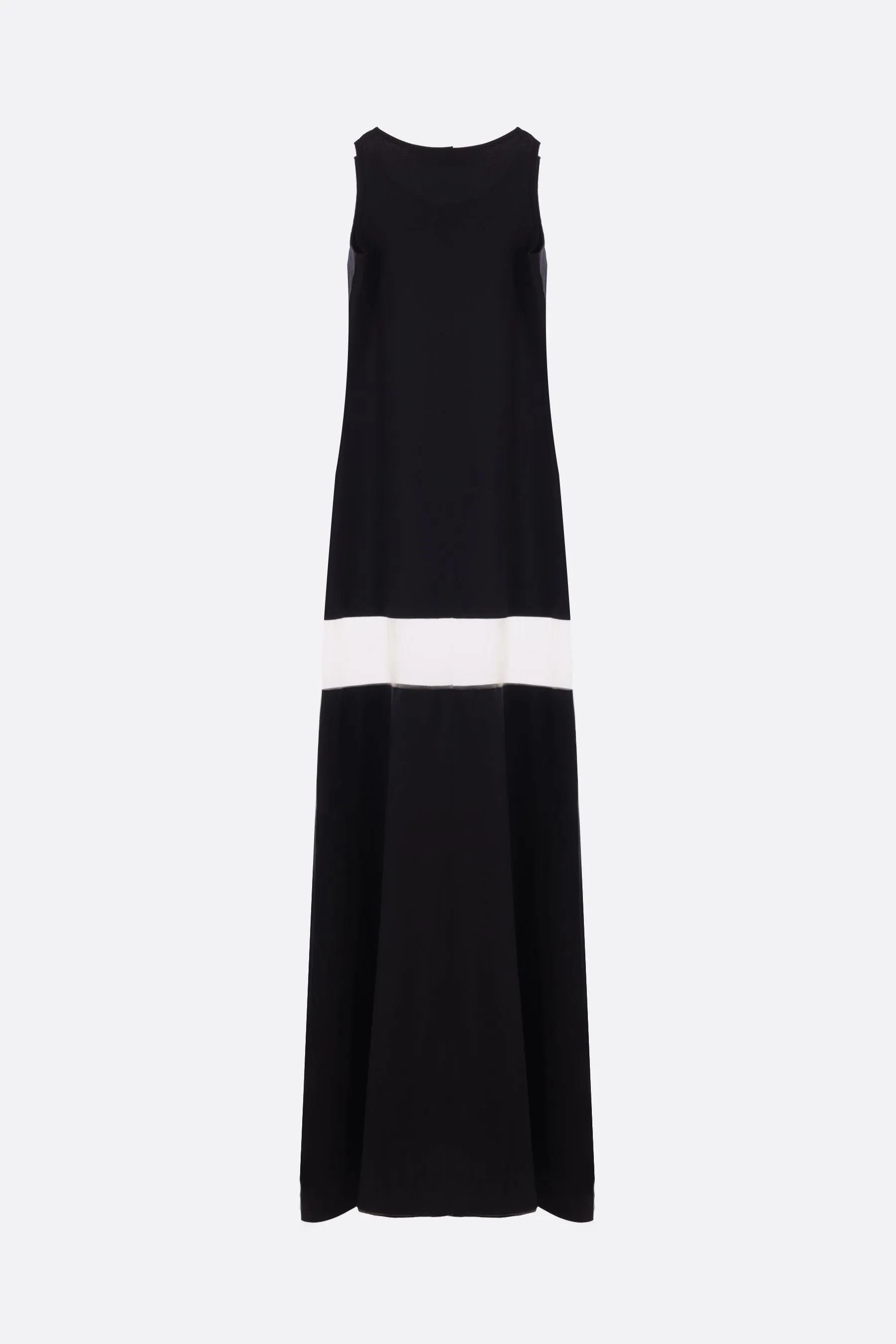 jersey and mesh tank dress
