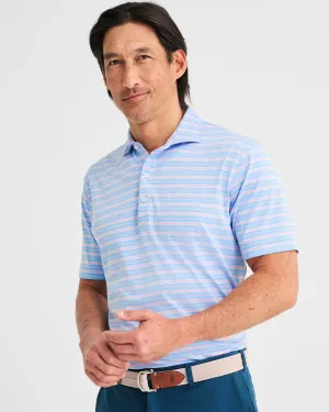 Johnnie O Mens Zayn Striped Jersey Performance Polo