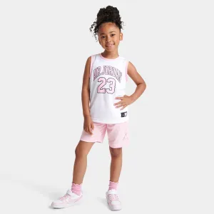 Jordan Child Girls' AJ23 Jersey and Shorts Set White / Pink