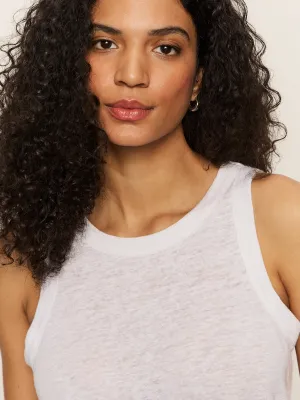 Linen Tank White