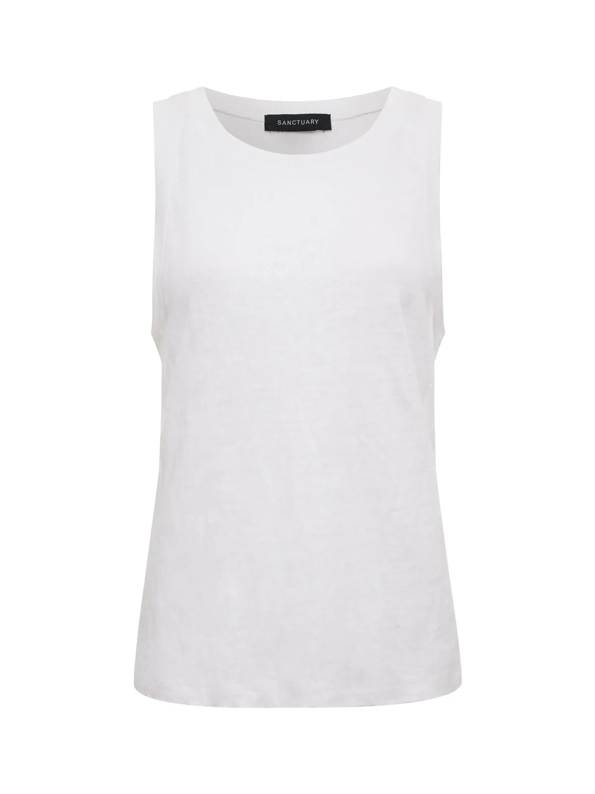 Linen Tank White