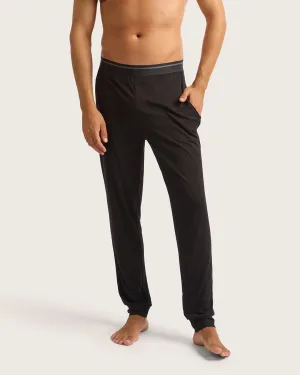 Men's Cuffed Sleep Pant - Black