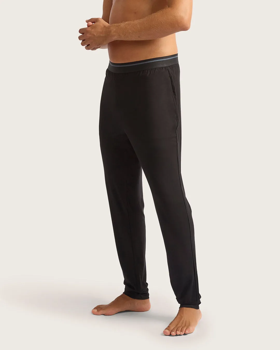 Men's Cuffed Sleep Pant - Black